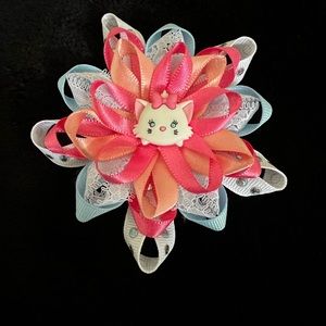 Homemade bows assorted colors.